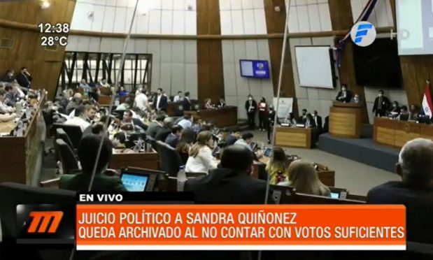 Diputados salvan a Sandra Quiñónez del juicio político | Telefuturo